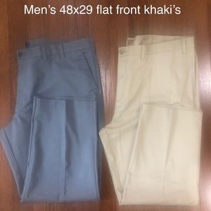 Men’s 48x30 Flat Front pants